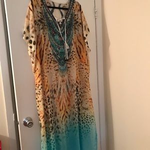 Cheetah print colorful coverup